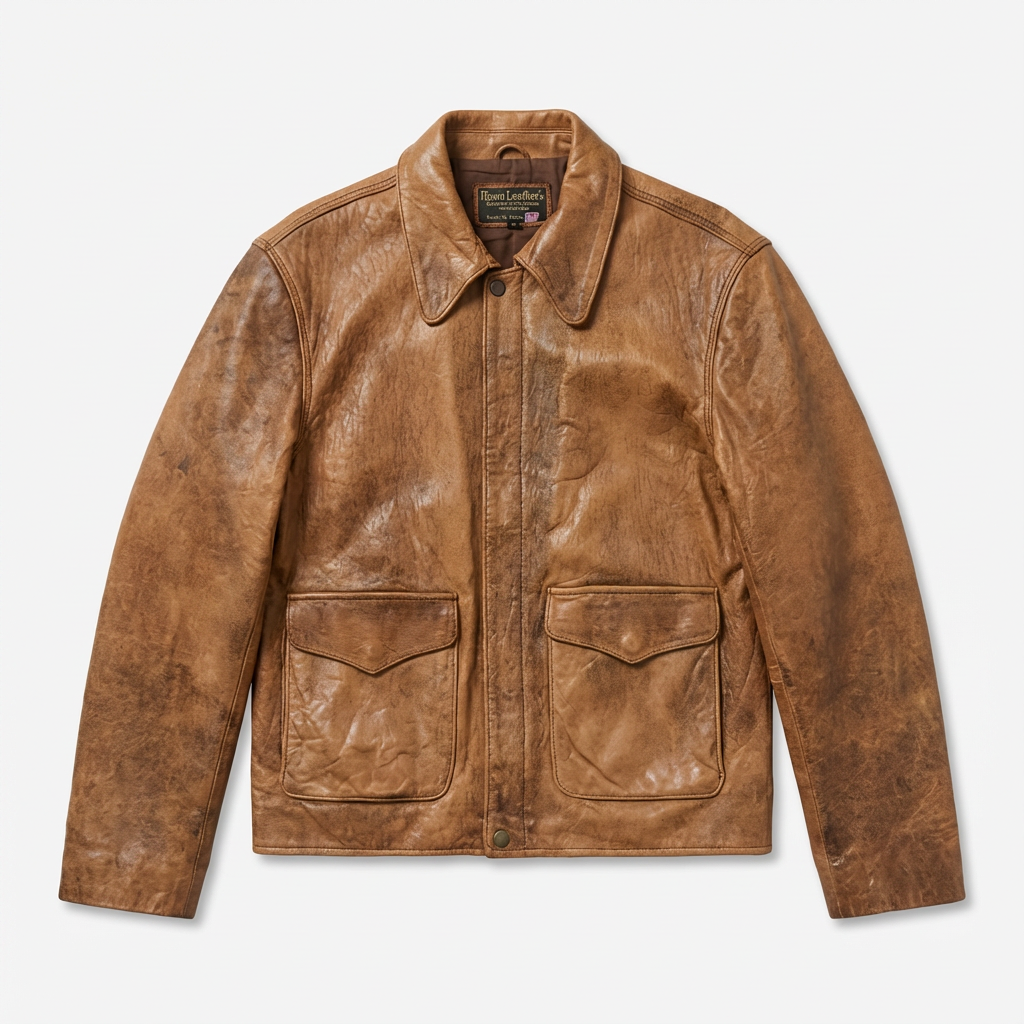 Isaac Vintage: manteau cuir